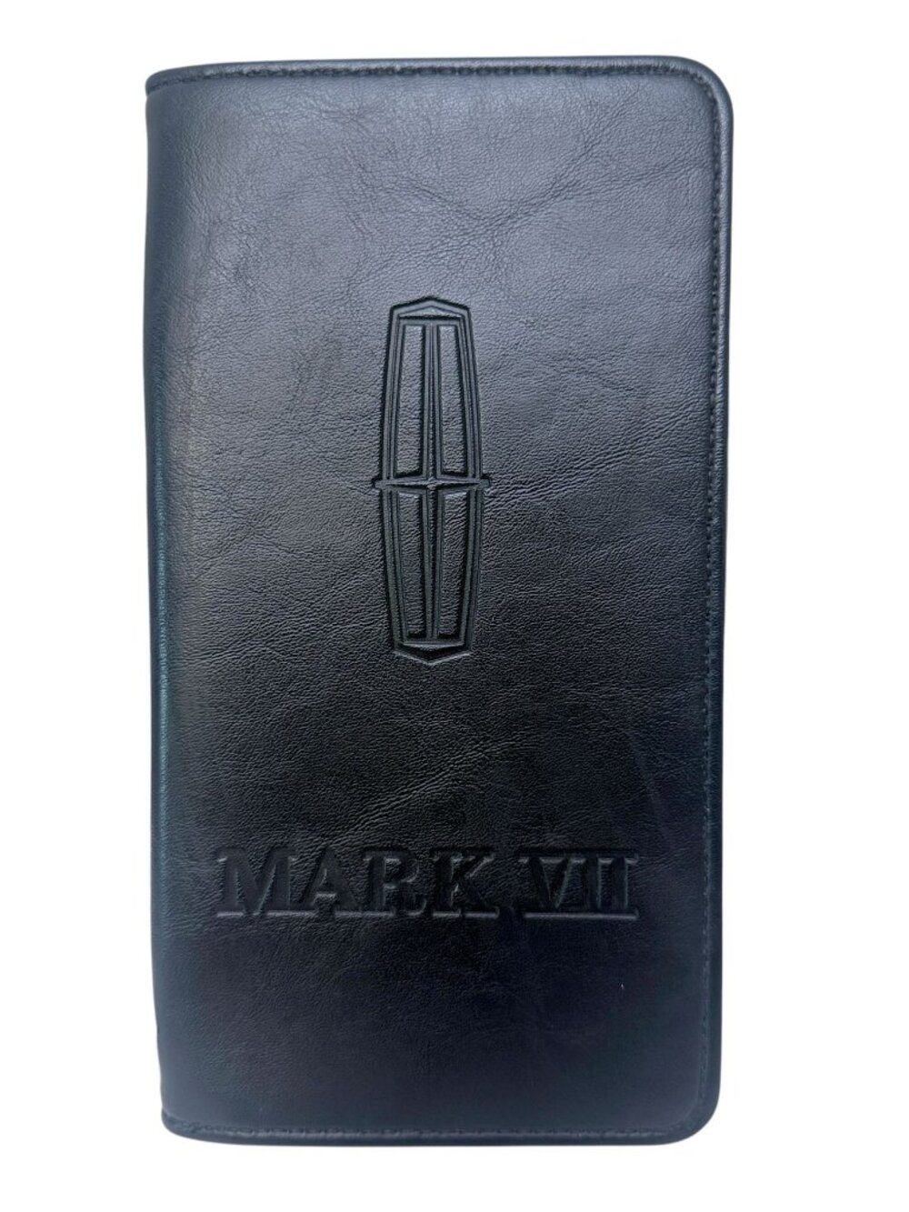 Vintage Lincoln Mark VII Car Document Holder Zip Folio Black Replacement